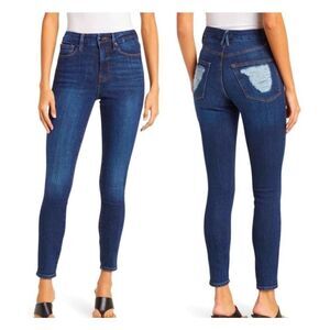 GOOD AMERICAN Good Waist W/ Chewed Back Pockets sz 8/29